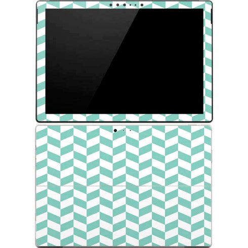 Blue White Chevron Surface Pro 4 Skin